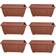 Whitefurze 6 X 40Cm Small Venetian Window Box Planter Pot