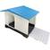 Hugglepets Pets plastic dog kennel-xl pet house outdoor weatherproof animal shelter 424 gry
