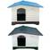 Hugglepets Pets plastic dog kennel-xl pet house outdoor weatherproof animal shelter 424 gry