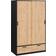 Furniture To Go Line With 2 Oak & Black Armario 121x200.4cm