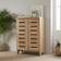 House and Homestyle Slatted Light Oak Shoe Rack 60x89.5cm