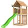 Jungle Gym Cabin 2.1 inkl. grön rutschkana