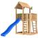 Jungle Gym Mansion 2.1 legetårn med 120 kg sand og blå rutsjebane