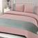 Brentfords Pinsonic Geo Band Duvet Cover Pink, Black