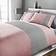 Brentfords Pinsonic Geo Band Duvet Cover Pink, Black