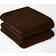 Dreamscene Warm Soft Plain Fleece Blankets Brown