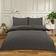 Highams Polycotton With Duvet Cover Black