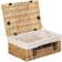 RED HAMPER Picnic Wicker with Lining Basket