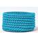 Homescapes Teal Blue Cotton Knitted Round X 21Cm Basket