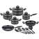 GSW Milano Nero Cookware Set with lid 15 Parts