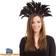 Bristol Novelty Black Feather Carnival Headdress