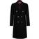 HUGO BOSS Miroy Wool Double Breasted Coat Black