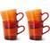 HKliving 70's amber 4er-Set Becher