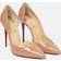 Christian Louboutin Iriza patent beige pump