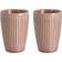 Pillivuyt Plissé Woodrose Mugg 25cl