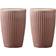 Pillivuyt Plissé Woodrose Mugg 25cl