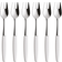 Skaugum of Norway Dessertgaffel 6 Pcs Pure White Kagegaffel