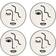 Sass & Belle Abstract Face Coaster