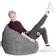 Sitting Point Fluffy Medium Gray Sittsäck 220L