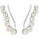 Pernille Corydon Ocean Treasure Ear Climbers - Silver/Pearls