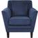 Lexicon Orbit Navy Blue Lounge Chair 35"