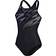 Speedo Hyperboom Placement Muscleback Swimsuit Black/grey