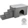 Trixie cave harvey with step grey/white-black