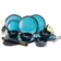 Flamefield Granite Aqua 12-Delar Servis 12st