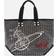 Vivienne Westwood Charlie Large Shopper Black White Pattern