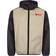 Comme des Garçons Hooded Zip Jacket Beige Black