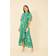 Yumi Floral Print Maxi Dress, Green