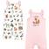 Touched By Nature Infant Girl Organic Cotton Rompers - Woodland Alphabet