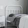 vidaXL white, 80 Metal Bed Bed Headboard