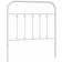 vidaXL white, 80 Metal Bed Bed Headboard