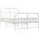 vidaXL white, 120 cm/with headboard Bed Frame Bed Base