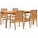 vidaXL 5 Piece Garden Patio Dining Set, 1 Table incl. 4 Chairs
