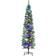 Homcom Artificial Prelit with Colourful LED Light Green Sapin de Noël 180cm