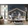 Vipack Dallas European Single House Bed 90 x 200 cm 35.4x78.7"