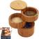 Totally Bamboo Triple Cellar, 3 Salt Bowl