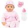 Bayer Design 93824CK babydocka, mjuk kropp, pratar, napp, flaska, 38 cm