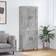 vidaXL High Concrete Gray Storage Cabinet 69.5x180cm