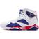 NIKE Air Jordan 7 Retro M - White/Metallic Gold Coin/Deep Royal Blue/Fire Red/Lite Iron Ore