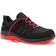 Elten Maddox Black-Red Low arbetsskor O2, Svart/Röd