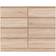 SECONIQUE Malvern 8 Sonoma Oak/Brown Chest of Drawer 122x100cm