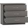 SECONIQUE Nevada 3d Effect Grey Chest of Drawer 81x71cm