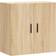 vidaXL 60x31x60cm Sonoma Oak Vægskab 60x60cm