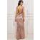 Goddiva Cowl Back Sequin Maxi Dress Champagne