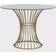 CosmoLiving by Cosmopolitan Westwood Gold/Clear Dining Table 42"