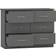 SECONIQUE Nevada 6 3d Effect Grey Chest of Drawer 120x90cm