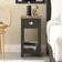 GFW Dawlish Fossil Grey Bedside Table 35x32cm